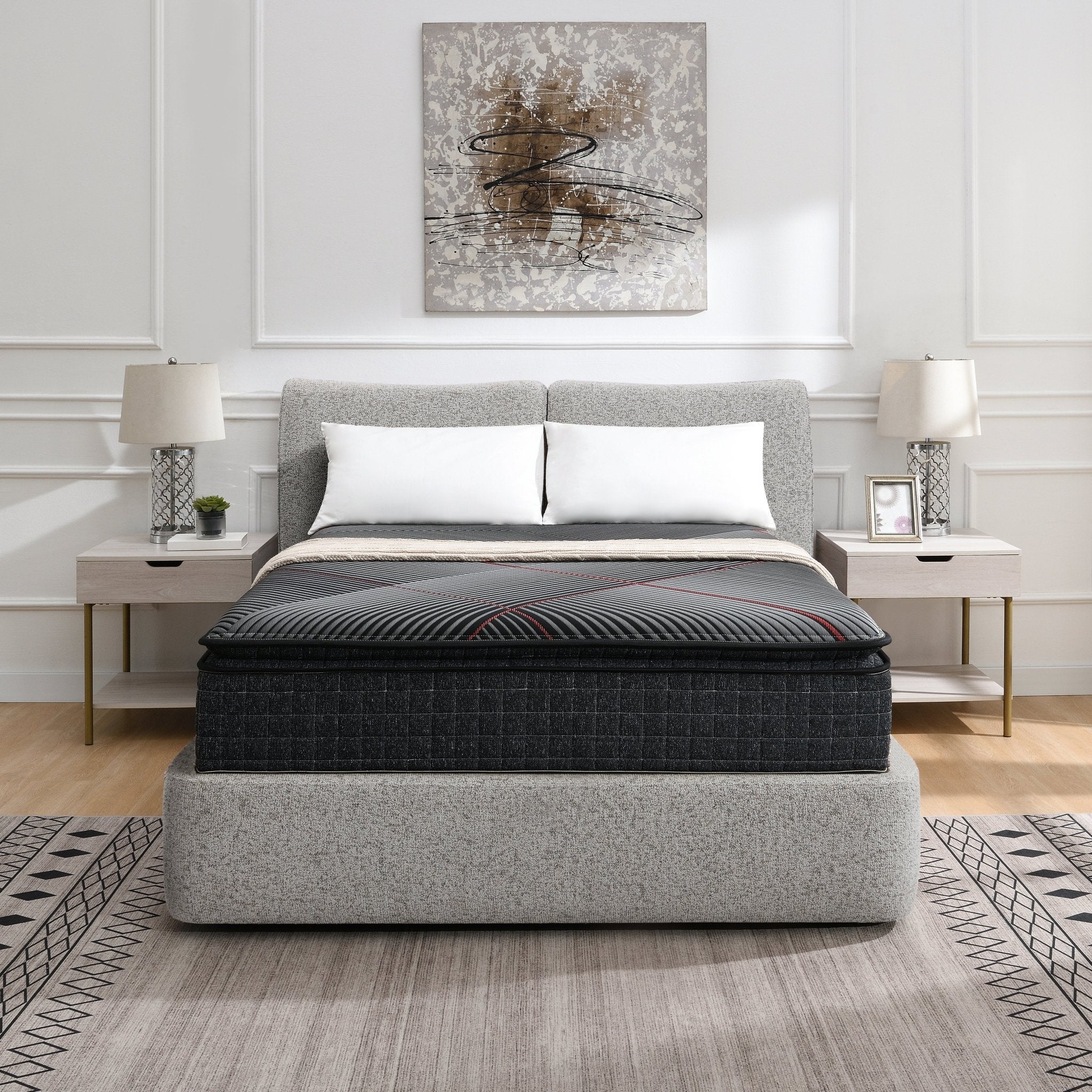 Modern white New Era LuxeCloud mattress
